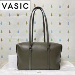 ほぼ 未使用 VASIC ヴァジック ボックス型 ショルダー バッグ Tete