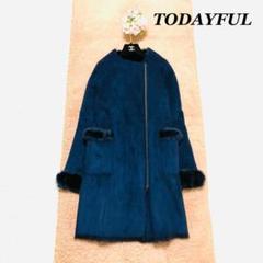 【TODAYFUL ファーケープ フェイクファー コート 】トゥディフル todayful 新品未使用タグ付きフェイクミンクファーコート