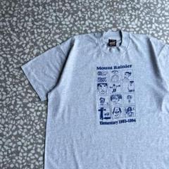 【90年代アメリカ製、シングルステッチ】マウントレーニアTシャツ古着小学校L