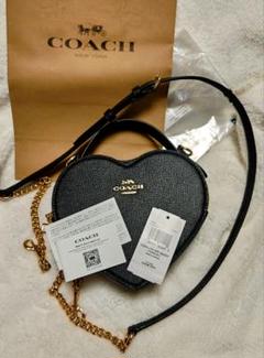 新品 COACH  Crossbody  ハートブラック 公式】コーチアウトレット | ハート クロスボディ