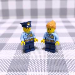 【新品】 LEGO　パーツ　ミニフィグ　正規品　警察官　男女セットのサムネイル