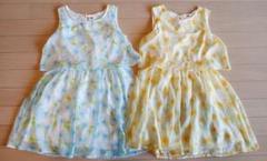 女の子用 夏物 ワンピース 130cm 2点