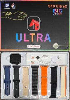 S100 ULTRA2 バンド7本付属 ワイヤレス充電 HD画面 49mm