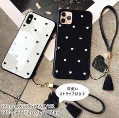 新品☆ドット柄iPhoneXSケース☆ブラック