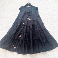 近年✨極美品　ピンクハウス　ローズ刺繍入りチュニックブラウス　花柄　チュニック