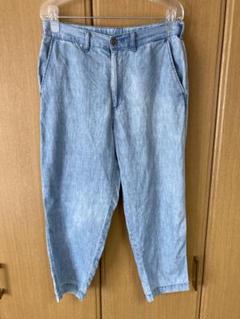 GU ライトブルー ワイドパンツ Sサイズ