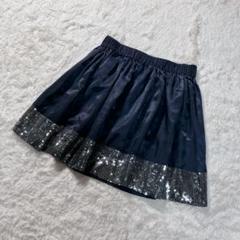 【グリーンレーベルリラクシング】ミニスカート　スパンコール　衣装　ウエストゴム