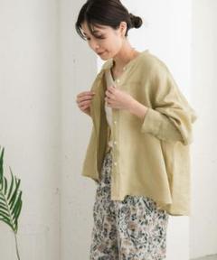 新品◇DOORS◇リネンカーブスリーブブラウス《YELLOW》アーバン