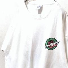 デルタ サマリタンズパースクリスマス ロゴ Tシャツ ホワイト白 XL 古着