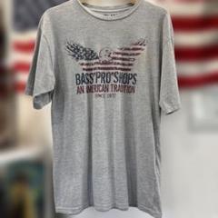 BASS PRO SHOPS トーナメントシャツ ブルー/グレー M（L