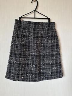 JILLSTUART ブラックチェック タイトスカート M