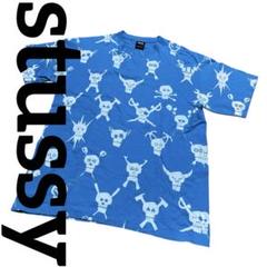" stussy X futura ステューシー " skullモノグラム半袖T