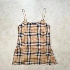 未使用 BURBERRY ノバチェック キャミソール ビスチェ Mサイズ 夏 Burberry's ノバチェック キャミソール トップス シルク 絹 S