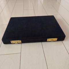 ブラック スエード風ジュエリー 収納ケース　ネックレス専用