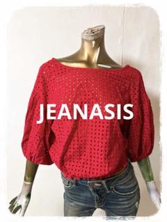 ☘️T18345☘️JEANASIS ジーナシス カットワークレースブラウス F