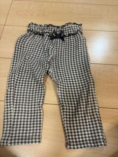 チェック柄ゴムウエストパンツ 95cm未満