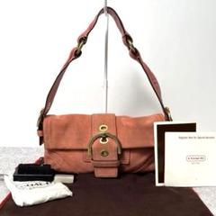 Coach soho pink suede shoulder bag