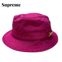 Supreme シュプリーム　バケットハット　ピンク　ゴールド　金具　M