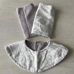 花柄コットンスタイ 抱っこ紐よだれカバー　スナップボタン付き　ハンドメイド
