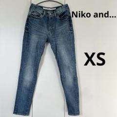 ニコアンド デニム ジーンズ ライトブルー XS レディース ストレート