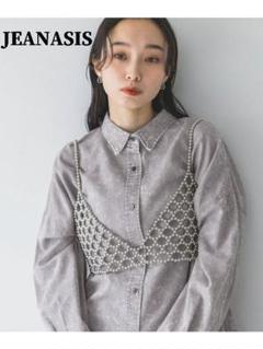 極美品✨JEANASIS Beads bustier 完売品 シルバー ブラ型