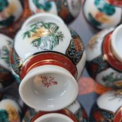 茶道具瀬戸焼丹羽玉峰祥瑞花唐草抹茶碗