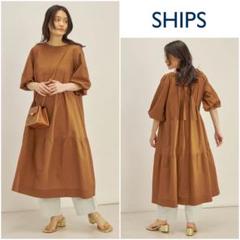 最安値 未使用近】定価￥26,950 SHIPSバックリボン ワンピースA 切替 ワンピース