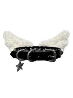 CFIERCE Angel Wing 天使の羽ニット帽　ブラック×ホワイト CFIERCE 天使の羽ニット帽 ブラック×ホワイト