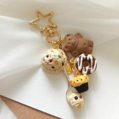 送料込み】チョコっとキーホルダー マーブルチョコ ハンドメイド