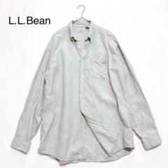 90s L.L.Bean リネンシャツ メンズL ヴィンテージ 香港製のサムネイル