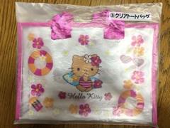 ハローキティ 一番くじ 当たりくじ クリアトートバッグ 日焼け