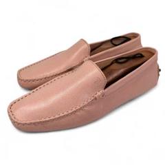 美品 トッズ 36 1/2 23.5 ラバーペプル ドライビングシューズ