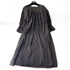 【新品未使用】ヌキテパ シャツドレス　ワンピース　スピック　Spick＆Span ne Quittez pas/ヌキテパ 】ポプリンストライプ EMB シャツ