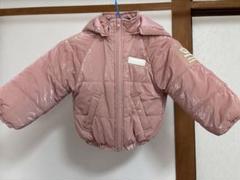 フード付きピンクダウンコートのサムネイル