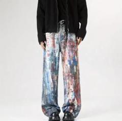 Y2K Splash Ink 3d Print Denim