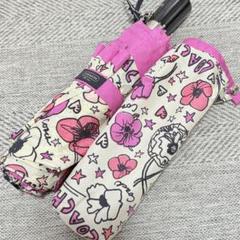 COACH コーチ　キャンバスアート総柄　折りたたみワンタッチジャンプ傘 COACH コーチ キャンバスアート総柄 折りたたみワンタッチ