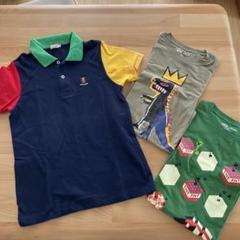 ミキハウスポロシャツ140-150cm ユニクロTシャツ150cm 3枚セット