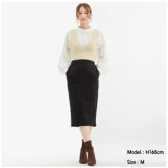 【GU】美品　カットソータイトスカート　M 品番222-321005