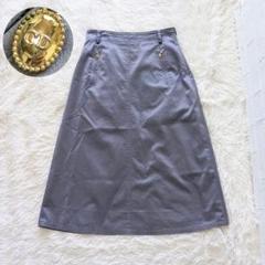 ✨CDロゴ✨Christian Dior ロングスカート M グレー 裏地付き
