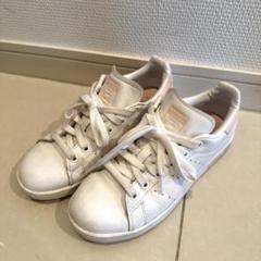 adidas Stan Smith ホワイト/ピンク スニーカー アディダス