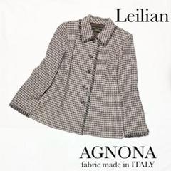 イタリアAGNONA アニオナブルー麻ジャケット(46)