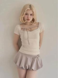 新品未使用 andmary Collie ribbon tops black 新品未使用 andmary Collie ribbon tops black - メルカリ