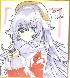 手描き オリジナルイラスト 色紙