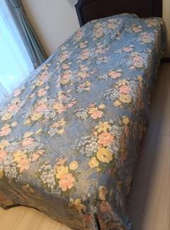 花柄ベッドカバー シングルサイズ
