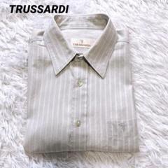上品◎ TRUSSARDI ワイシャツ ストライプ 日本製 39-78