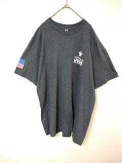 GILDAN　ギルダン　Ｔシャツ　メンズ3L　オーバーサイズ　グレー色　星条旗