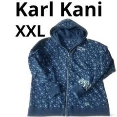 Karl Kani カールカナイ　XXL 刺繍ロゴ入り パーカー