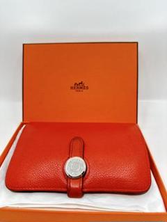 【美品】HERMES ドゴンコンパクト 二つ折り財布 コインケース C刻印 HERMES （新品・未使用品）エルメス ドゴン コンパクト 二つ折り