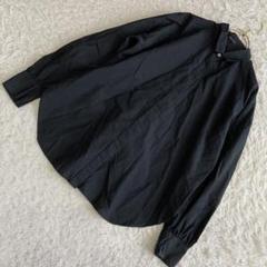 MICHEL KLEIN ブラウス ブラック 38 シンプル 着回し ナチュラル