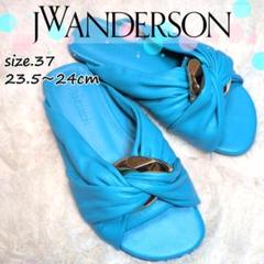【希少色】JW ANDERSON レザーサンダル チェーンディテール 24cm